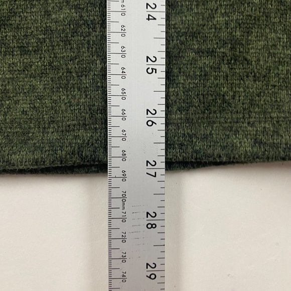 L Woolrich Snap Fleece Pullover Sweater Heather Green - Picture 12 of 12